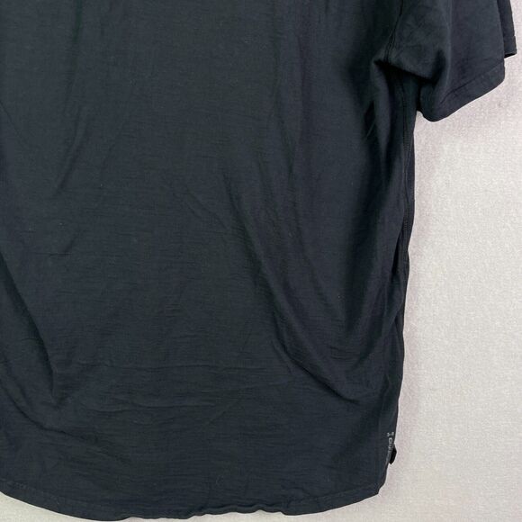 Under Armour Project Rock Hoodie T Shirt Mens Small Black Loose Pullover - Picture 7 of 12